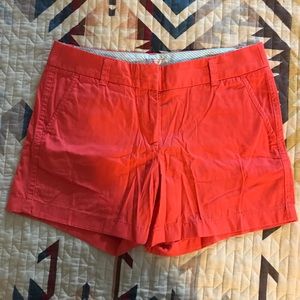 J. Crew Coral Chino Shorts